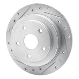 R1 Concepts 1992-1997 Subaru SVX Rear Left Drilled & Slotted Silver Brake Rotor by R1 Concepts 631-13012L