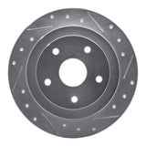 R1 Concepts 1992-1997 Subaru SVX Rear Right Drilled & Slotted Silver Brake Rotor by R1 Concepts 631-13012R