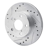 R1 Concepts 1993-1996 Subaru Impreza Front Left Drilled & Slotted Silver Brake Rotor by R1 Concepts 631-13013L