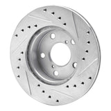 R1 Concepts 1993-1996 Subaru Impreza Front Left Drilled & Slotted Silver Brake Rotor by R1 Concepts 631-13013L