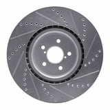 Dynamic Friction 2003-2025 Subaru BRZ Front Left Drilled & Slotted Silver Brake Rotor by Dynamic Friction Company 631-13014L