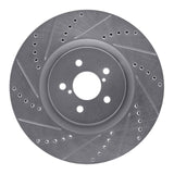 Dynamic Friction 2003-2025 Subaru BRZ Front Left Drilled & Slotted Silver Brake Rotor by Dynamic Friction Company 631-13014L
