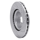 Dynamic Friction 2003-2025 Subaru BRZ Front Left Drilled & Slotted Silver Brake Rotor by Dynamic Friction Company 631-13014L