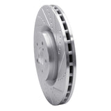 Dynamic Friction 2003-2025 Subaru Impreza Front Right Drilled & Slotted Silver Brake Rotor by Dynamic Friction Company 631-13014R