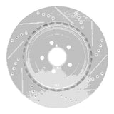 Dynamic Friction 2003-2004 Subaru Impreza Rear Left Drilled & Slotted Silver Brake Rotor by Dynamic Friction Company 631-13015L