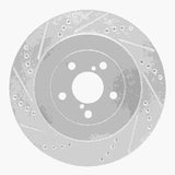 Dynamic Friction 2003-2004 Subaru Impreza Rear Left Drilled & Slotted Silver Brake Rotor by Dynamic Friction Company 631-13015L