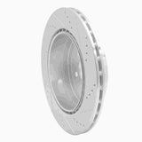 Dynamic Friction 2003-2004 Subaru Impreza Rear Left Drilled & Slotted Silver Brake Rotor by Dynamic Friction Company 631-13015L
