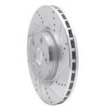 Dynamic Friction 2005-2020 Subaru Impreza Front Right Drilled & Slotted Silver Brake Rotor by Dynamic Friction Company 631-13016R