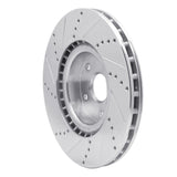 Dynamic Friction 2005-2020 Subaru Impreza Front Right Drilled & Slotted Silver Brake Rotor by Dynamic Friction Company 631-13016R
