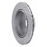 Dynamic Friction 2005-2007 Subaru Impreza Rear Right Drilled & Slotted Silver Brake Rotor by Dynamic Friction Company 631-13017R