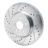 Dynamic Friction 2005-2018 Subaru Forester Front Left Drilled & Slotted Silver Brake Rotor by Dynamic Friction Company 631-13018L