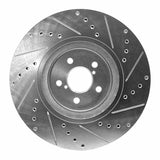 Dynamic Friction 2005-2018 Subaru Forester Front Left Drilled & Slotted Silver Brake Rotor by Dynamic Friction Company 631-13018L