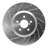 Dynamic Friction 2005-2018 Subaru Forester Front Left Drilled & Slotted Silver Brake Rotor by Dynamic Friction Company 631-13018L