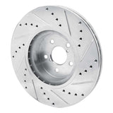 Dynamic Friction 2005-2018 Subaru Forester Front Left Drilled & Slotted Silver Brake Rotor by Dynamic Friction Company 631-13018L