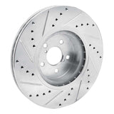Dynamic Friction 2005-2018 Subaru Forester Front Right Drilled & Slotted Silver Brake Rotor by Dynamic Friction Company 631-13018R