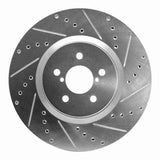 Dynamic Friction 2005-2018 Subaru Forester Front Right Drilled & Slotted Silver Brake Rotor by Dynamic Friction Company 631-13018R