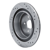 Dynamic Friction 2005-2009 Subaru Legacy Rear Left Drilled & Slotted Silver Brake Rotor by Dynamic Friction Company 631-13019L