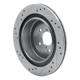 Dynamic Friction 2005-2009 Subaru Impreza Rear Right Drilled & Slotted Silver Brake Rotor by Dynamic Friction Company 631-13019R