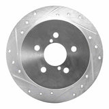 R1 Concepts 05-09 Subaru Outback Rear Left Drilled & Slotted Silver Brake Rotor by R1 Concepts RNC-631-13020L