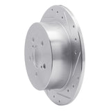 Dynamic Friction 2005-2009 Subaru Legacy Rear Right Drilled & Slotted Silver Brake Rotor by Dynamic Friction Company 631-13020R
