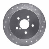 Dynamic Friction 2005-2009 Subaru Legacy Rear Right Drilled & Slotted Silver Brake Rotor by Dynamic Friction Company 631-13020R