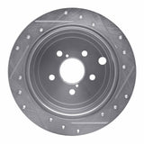 Dynamic Friction 2008-2015 Subaru Forester Rear Left Drilled & Slotted Silver Brake Rotor by Dynamic Friction Company 631-13021L
