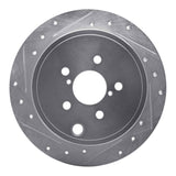 Dynamic Friction 2008-2015 Subaru Forester Rear Left Drilled & Slotted Silver Brake Rotor by Dynamic Friction Company 631-13021L