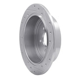 Dynamic Friction 2008-2015 Subaru Forester Rear Left Drilled & Slotted Silver Brake Rotor by Dynamic Friction Company 631-13021L