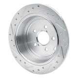 Dynamic Friction 2008-2015 Subaru Impreza Rear Right Drilled & Slotted Silver Brake Rotor by Dynamic Friction Company 631-13021R
