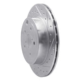 Dynamic Friction 2008-2020 Subaru Impreza Rear Right Drilled & Slotted Silver Brake Rotor by Dynamic Friction Company 631-13022R