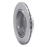 Dynamic Friction 2008-2020 Subaru Impreza Rear Right Drilled & Slotted Silver Brake Rotor by Dynamic Friction Company 631-13022R