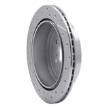 Dynamic Friction 2010-2025 Scion FR-S Rear Right Drilled & Slotted Silver Brake Rotor by Dynamic Friction Company 631-13023R