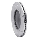 Dynamic Friction 2015-2019 Subaru Legacy Front Left Drilled & Slotted Silver Brake Rotor by Dynamic Friction Company 631-13026L