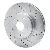 Dynamic Friction 2015-2019 Subaru Legacy Front Right Drilled & Slotted Silver Brake Rotor by Dynamic Friction Company 631-13026R