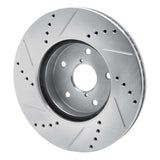 Dynamic Friction 2015-2019 Subaru Legacy Front Right Drilled & Slotted Silver Brake Rotor by Dynamic Friction Company 631-13026R