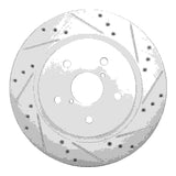 Dynamic Friction 2015-2025 Subaru Outback Rear Right Drilled & Slotted Silver Brake Rotor by Dynamic Friction Company 631-13028R