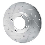 R1 Concepts 1980-1983 Subaru Brat Front Left Drilled & Slotted Silver Brake Rotor by R1 Concepts 631-13030L
