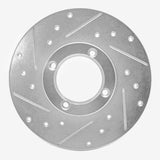 R1 Concepts 1980-1983 Subaru Brat Front Left Drilled & Slotted Silver Brake Rotor by R1 Concepts 631-13030L