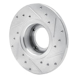 R1 Concepts 1980-1983 Subaru Brat Front Left Drilled & Slotted Silver Brake Rotor by R1 Concepts 631-13030L