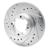 R1 Concepts 1983-1989 Subaru GL Front Left Drilled & Slotted Silver Brake Rotor by R1 Concepts 631-13031L