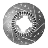 R1 Concepts 1983-1989 Subaru GL Front Left Drilled & Slotted Silver Brake Rotor by R1 Concepts 631-13031L