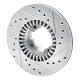 R1 Concepts 1983-1989 Subaru GL Front Left Drilled & Slotted Silver Brake Rotor by R1 Concepts 631-13031L