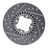 R1 Concepts 1983-1989 Subaru RX Front Right Drilled & Slotted Silver Brake Rotor by R1 Concepts 631-13031R