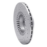 R1 Concepts 1983-1989 Subaru RX Front Right Drilled & Slotted Silver Brake Rotor by R1 Concepts 631-13031R