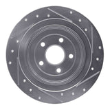 R1 Concepts 2000-2006 Subaru Baja Rear Left Drilled & Slotted Silver Brake Rotor by R1 Concepts 631-13032L