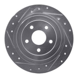 R1 Concepts 2000-2006 Subaru Baja Rear Left Drilled & Slotted Silver Brake Rotor by R1 Concepts 631-13032L