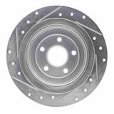 R1 Concepts 2000-2006 Subaru Baja Rear Right Drilled & Slotted Silver Brake Rotor by R1 Concepts 631-13032R