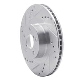 R1 Concepts 2001-2008 Saab 9-2X Front Left Drilled & Slotted Silver Brake Rotor by R1 Concepts 631-13033L