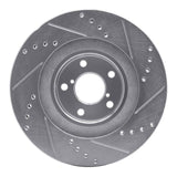 R1 Concepts 2001-2008 Saab 9-2X Front Left Drilled & Slotted Silver Brake Rotor by R1 Concepts 631-13033L