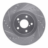 R1 Concepts 2001-2008 Saab 9-2X Front Left Drilled & Slotted Silver Brake Rotor by R1 Concepts 631-13033L